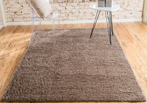 Vista 2 de Unique Loom Studio Colección Solid Shag - Alfombra urbana moderna de felpa súper suave y súper lujosa
