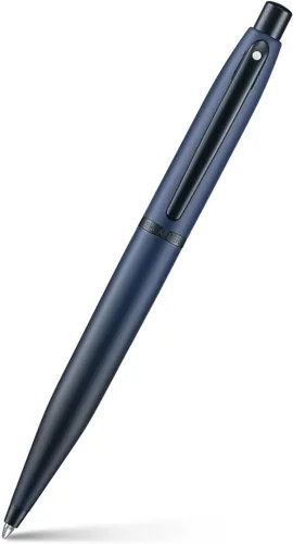 Vista 9 de Sheaffer VFM - Pluma estilográfica E9429 azul mate con bordes negros con PVD, punta mediana con convertidor, pluma estilográfica prémium
