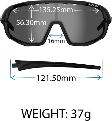 Vista 9 de Tifosi Lentes de sol de ciclismo Sledge para hombres y mujeres con opciones de intercambio y lente fotocromática ideales para ciclismo MTB y béisbol