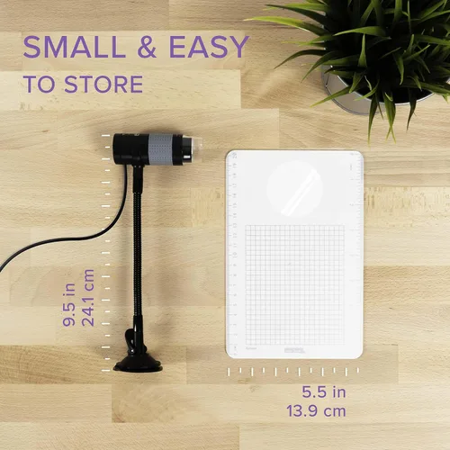 Vista 8 de Plugable - Microscopio digital USB 250x, cámara micro de 2 Mpx con brazo flexible y soporte - Microscopio USB y USB-C portátil, compatible