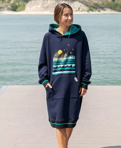 Vista 5 de Lazy One Sudadera con capucha de gran tamaño ropa de dormir cómoda
