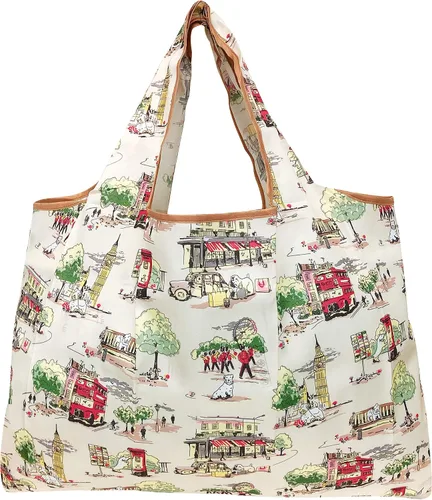 Vista 2 de Wrapables Bolsas de compras reutilizables de nylon grandes ecológicas (juego de 3)