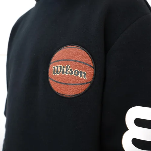 Vista 5 de WILSON Sudadera con capucha de forro polar para niños, con estilo, variedad de diseños