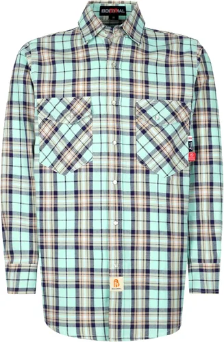 Vista 7 de BOCOMAL Camisas FR 6.25oz Camisas de soldadura ligeras resistentes al fuego Camiseta retardante de fuego para hombres