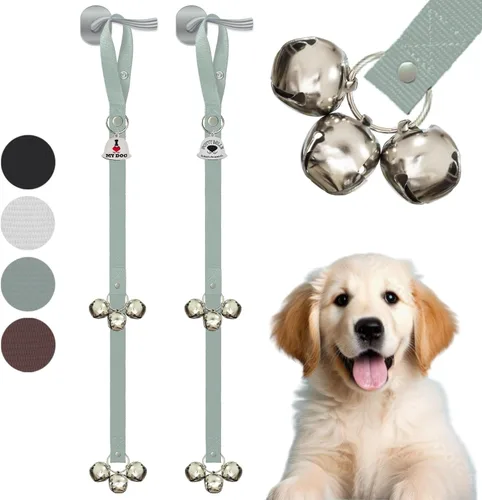 Vista 13 de Caldwell's Pet Supply Co. Campanas para orinal para perros, campanas para puerta de perro, campanas para salir al exterior, campana de entrenamiento