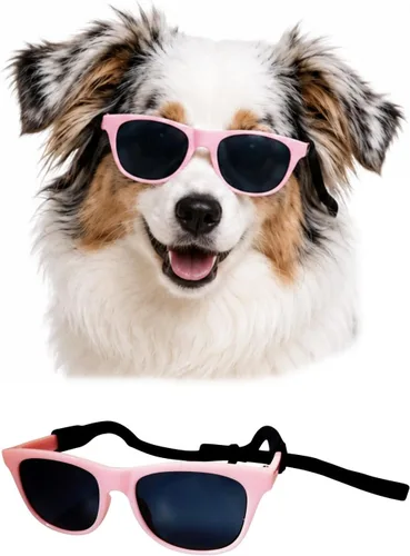 Vista 12 de G006 - Lentes de sol para disfraz de perro mascota de los años 80, para sesión de fotos, razas medianas de 20 a 40 libras