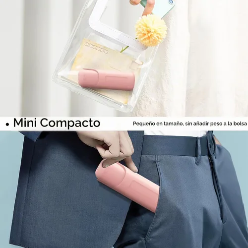 Vista 7 de Mini ventilador de mano portátil, 3 en 1, plegable, recargable, de bolsillo, de mano, linterna, ventilador de mesa, regalos de cumpleaños para Rosa