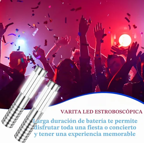Vista 4 de 6 botellas de luz estroboscópica de bastón, luces de servicio, bengalas, botellas de champán reutilizables, decoración de luz de mano para bar 6