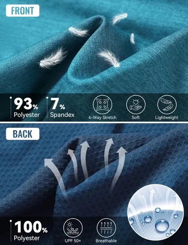Vista 4 de BALEAF Camisetas deportivas de manga larga para mujer, de secado rápido, UPF 50+, ligeras