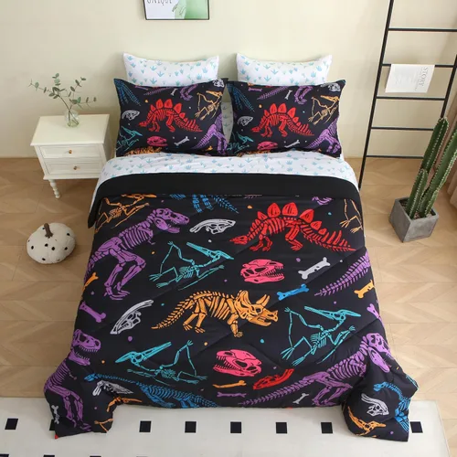 Vista 23 de Juego de edredón deportivo de 7 piezas para niños, suave y esponjoso, juego de ropa de cama de béisbol, tamaño individual con diseño de fútbol 3D