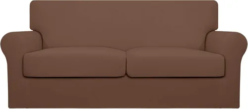 Vista 86 de Easy-Going Funda de sofá suave y elástica de 3 piezas para perros, funda de sofá lavable para sofá de 2 cojines separados, protector elástico