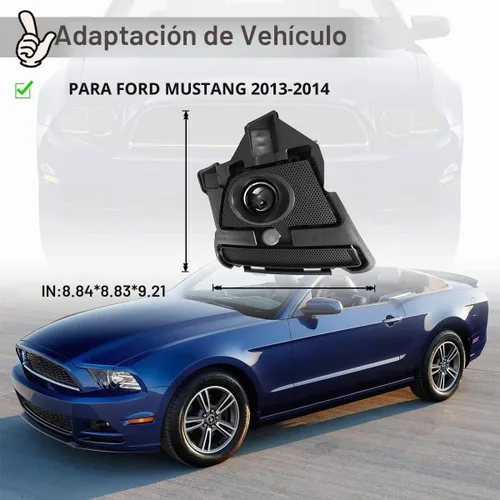 Vista 4 de Nixon Offroad Juego de luces antiniebla para Ford Mustang 2013 2014 con bombillas halógenas + kit de arnés de cableado + interruptor universal +