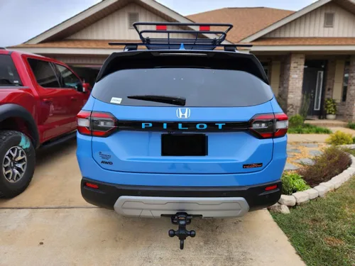 Vista 5 de Calcomanía de vinilo con letras o contorno de piloto compatible con Honda Pilot 2023-2026 Va encima de las letras en la escotilla trasera