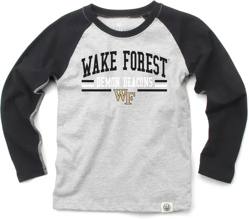 Vista 42 de Wes and Willy NCAA playera raglán de manga larga para niños