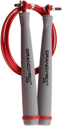 Vista 10 de Cuerda de saltar para hombres y mujeres (serie Grand Prix Ultra Speed) – Cuerda de alambre ajustable para CrossFit, boxeo y entrenamiento de fitness