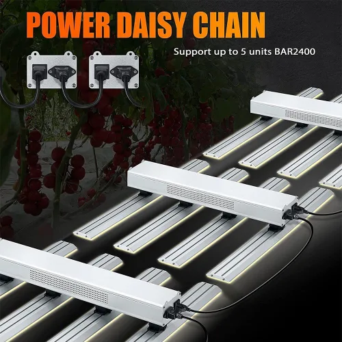 Vista 5 de P1500 - Luz de crecimiento LED de espectro completo, modo Veg Bloom Daul, cadena de margaritas mejorada para plantas de interior, lámparas