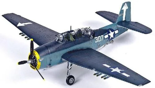 Vista 3 de Academy Hobby Model Kits Avión a escala : Kits de aviones y jets, 1/48 TBM-3 USS Bunker Hill