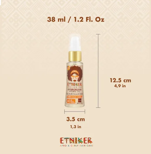 Vista 4 de L'MAR Etniker Hidroelixir Aceites Naturales Nutrición, Reparación y Protección Sin Sal, Sulfatos y Parabenos LMAR Etniker Hydroelixir Aceite