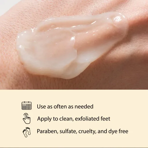 Vista 3 de FootFitter Bálsamo reparador de pies con aceites esenciales naturales para piel seca, talones y dedos agrietados, exfolia, hidrata, cura y restaura