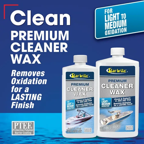 Vista 4 de STAR BRITE Cera limpiadora de un solo paso con protección UV, elimina la tiza y la oxidación de fibra de vidrio, metales y superficies pintadas