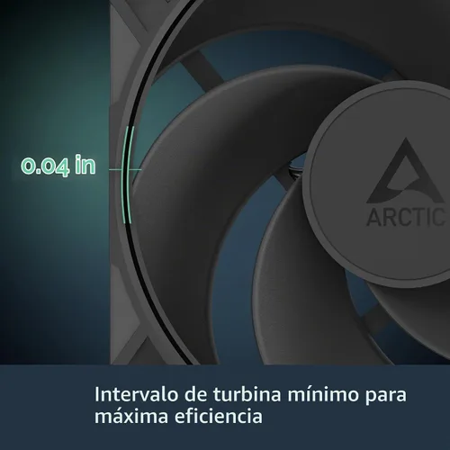 Vista 7 de ARCTIC P12 Pro Reverse – Paquete de 3 – Ventilador Premium de 120 mm con Flujo de Aire Inverso, Ventilador PWM con Splitter de Cable Y, 500-3000