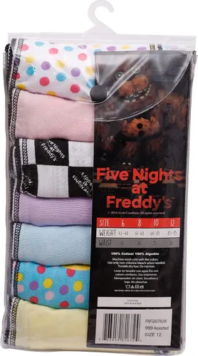 Vista 10 de Intimo Cinco noches en la ropa interior de Freddy Pack de 7