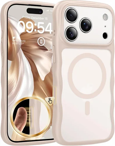 Vista 45 de TAURI Funda para iPhone 16 para mujeres y niñas, con control de cámara, [compatible con Masafe], funda Wave para iPhone 16 de 6.1 pulgadas