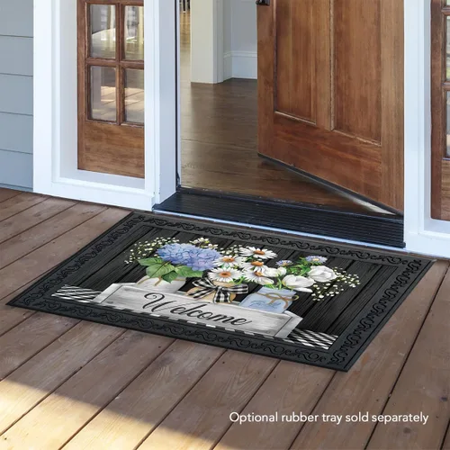Vista 2 de Briarwood Lane - Felpudo de primavera con latas de Mason en estilo cajón Primavera con caja