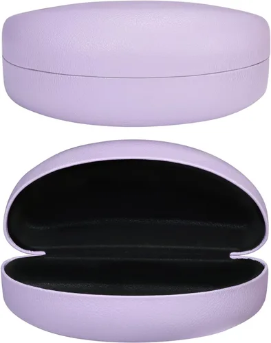 Vista 11 de molshine Estuche rígido para gafas de sol clásico de gran tamaño, estuche para anteojos con paño de limpieza, bolsa Negro
