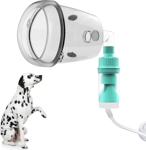 Vista 6 de Nebulizador para gatos y máscara de inhalador para gatos, máscara de oxígeno para mascotas para gatos, cachorros y perros pequeños