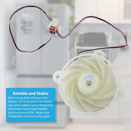 Vista 4 de DA31-00287B / ARES2120RA - Motor de ventilador evaporador blanco para refrigerador Samsung