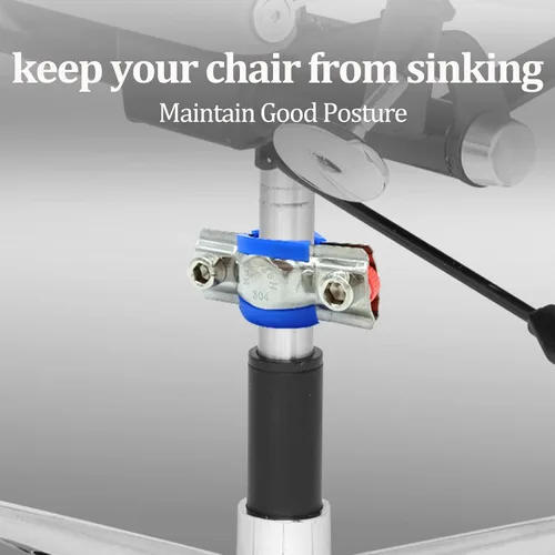 Vista 4 de Juego de 3 sillas de oficina Fix Sinking, protector de silla de oficina para dejar de hundirse, kit de ahorro de silla de acero inoxidable sólido