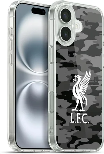Vista 23 de Head Case Designs Funda de gel con licencia oficial del Liverpool Football Club Away Colourways Crest Camou [protección de grado militar] compatible