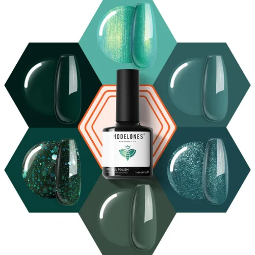 Vista 15 de Modelones - Juego de esmaltes de gel transparente, capa base de gel superior, sin limpieza, 0.5 onzas líquidas Un conjunto claro