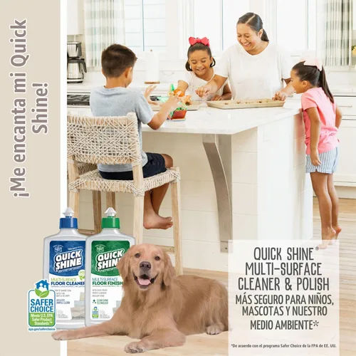 Vista 6 de Quick Shine Limpiador de pisos y esmalte de suelos multisuperficie con tecnología Clean Shine botellas de 2 a 27 onzas Uso en madera dura