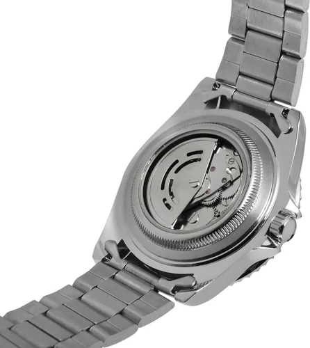 Vista 5 de FORSINING Reloj de colección de pulsera de acero inoxidable automático vintage para hombre con puntos WRG8066M4T2
