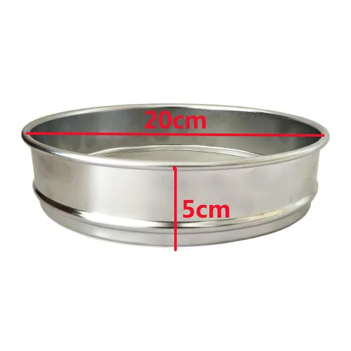 Vista 3 de Economy Test Sieve - 8" Diameter, 304 Stainless Steel Wire Cloth, 400 Mesh, Durable & Smooth Edges 1pcs(325mesh 0.045mm)