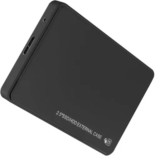 Vista 4 de Disco duro móvil, caja de disco duro, material ABS Interfaz USB 3.0 de alta velocidad para WINDOWS7/XP/Vista discos duros de 2.5 pulgadas (negro)
