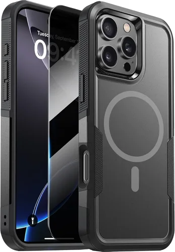 Vista 54 de Diaclara Funda diseñada para iPhone 12/iPhone 12 Pro, [con protector de pantalla de privacidad] [antiespía]