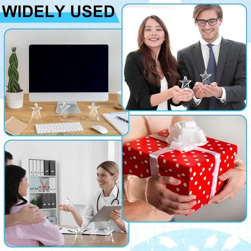 Vista 5 de Huquary Premios de agradecimiento a los empleados para el compañero de trabajo del mes Trofeo Acrílico Regalo de agradecimiento a granel Be Proud of