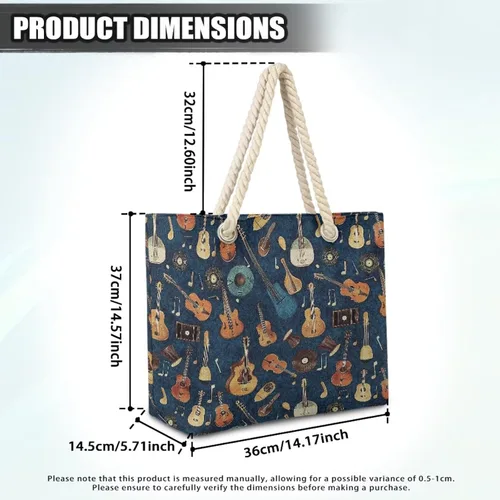Vista 4 de Bolso de mano para mujer, bolso de viaje de trabajo con cremallera
