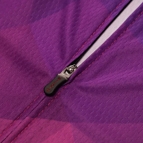 Vista 5 de Maillot de ciclismo para mujer manga corta y babero de verano acolchado