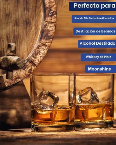 Vista 2 de CIMALAB Hidrómetro - Medidor de alcohol, hidrómetro de alcohol 0-200 a prueba e hidrómetro de alcohol tradicional, hidrómetro a prueba de alcohol