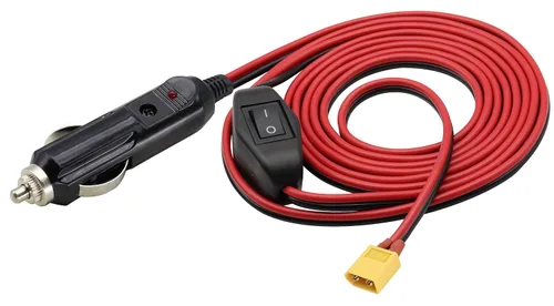 Vista 10 de Paquete de 2 cables 16AWG XT60 a encendedor de cigarrillos, enchufe macho de 12 V a XT60 hembra, cable de extensión compatible con cable de carga
