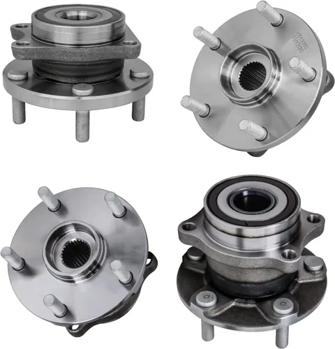 Vista 102 de Detroit Axle - Kit de suspensión delantera 4WD para Nissan Frontier Pathfinder Xterra, 2 cubos de rodamientos de ruedas, 2 brazos de control