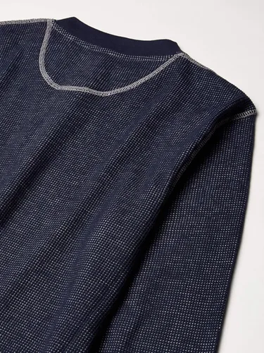 Vista 3 de Wrangler Authentics Henley - Camisa de manga larga abotonada de tejido waffle para hombre