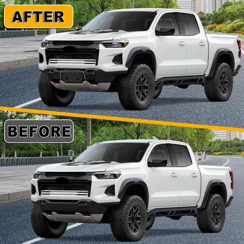 Vista 6 de Marco de matrícula frontal compatible con Chevy Colorado ZR2 2023 2024 2025, soporte de montaje para marco de matrícula, repuesto # 85553155