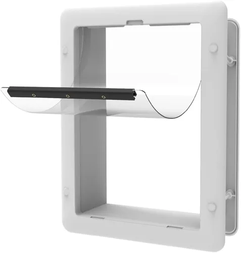 Vista 10 de Hakuna Pets Puerta esencial para mascotas, grande, color negro