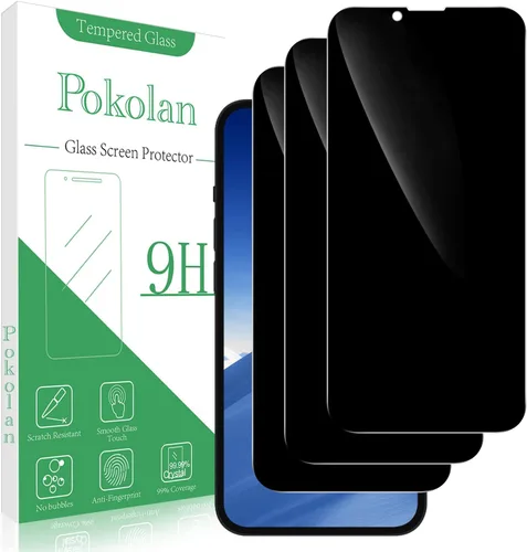 Vista 25 de Pokolan Protector de pantalla de privacidad diseñado para iPhone 11 Pro Max Negro