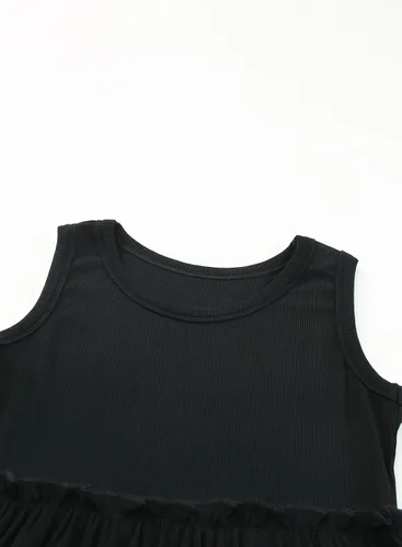 Vista 5 de blibean Vestido de verano sin mangas para niñas, trajes cómodos talla 4-13 años